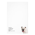 Papeterie de bouledogue papiers à lettres