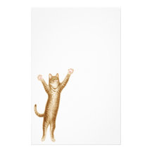 Papeterie de chat de fêtard papier à lettre customisé