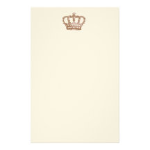 Papeterie de couronne papier à lettre