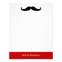 Papeterie de moustache cartons d'invitation