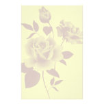 Papeterie de papier de roses de filigrane papier à lettre