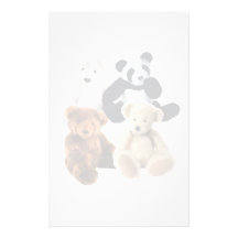 Papeterie de quatre ours papier à lettre personnalisé