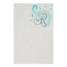 Papeterie de remous d'Aqua Papier À Lettre Personnalisé