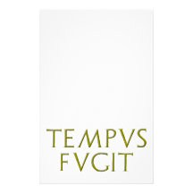 Papeterie de Tempus Fugit Papier À Lettre Personnalisé