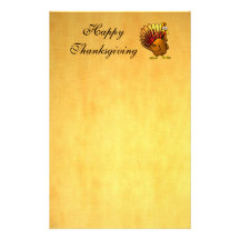 Papeterie drôle de la Turquie de thanksgiving de b Papier À Lettre Customisable