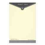 Papeterie élégante de monogramme d'enveloppe (ardo papier à lettre customisable