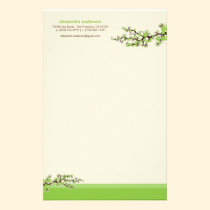 Papeterie faite sur commande de fleurs de cerisier papeterie