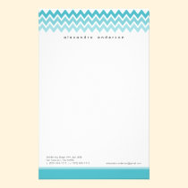 Papeterie faite sur commande de motif de Chevron ( papeterie