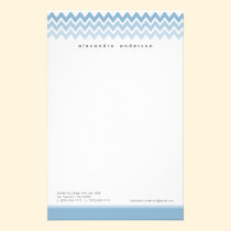 Papeterie faite sur commande de motif de Chevron ( papeterie