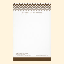 Papeterie faite sur commande de motif de Chevron ( papeterie