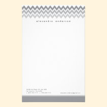 Papeterie faite sur commande de motif de Chevron ( papeterie