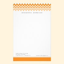 Papeterie faite sur commande de motif de Chevron ( papeterie