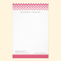 Papeterie faite sur commande de motif de Chevron ( papeterie
