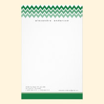 Papeterie faite sur commande de motif de Chevron ( papeterie