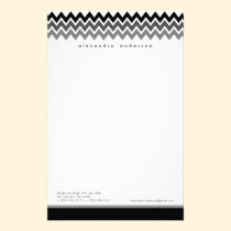 Papeterie faite sur commande de motif de Chevron ( papeterie