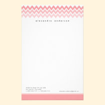 Papeterie faite sur commande de motif de Chevron ( papeterie