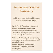 Papeterie personnalisée papier à lettre customisable