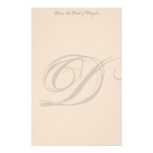 Papeterie personnalisée de monogramme papiers à lettres