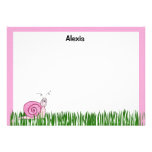 Papeterie plate de carte de note d'escargot (#FLAT Bristols Personnalisés