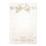 Papeterie rose de Flourish de coeur Motifs Pour Papier À Lettre