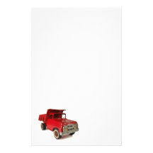 Papeterie rouge de camion papier à lettre personnalisé