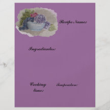 papier de recettes prospectus personnalisés