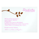 PAPIER MÉTALLIQUE rose du Dakota d'invitation de b