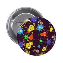 Papier peint de bactéries badge