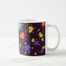 Papier peint de bactéries mugs