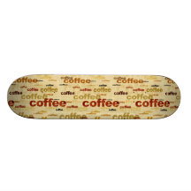 Papier peint de café plateaux de skate