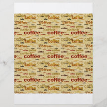 Papier peint de café prospectus