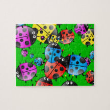 Papier peint de coccinelle puzzles avec photo