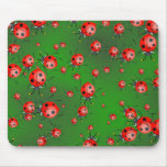 Papier peint de coccinelle tapis de souris