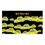 Papier peint de taxi, votre nom ici modèle de carte de visite