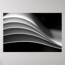 Papier, une vue différente - noir et abrégé sur bl posters