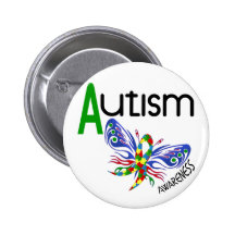 Papillon 3,1 d'AUTISME Pin's Avec Agrafe