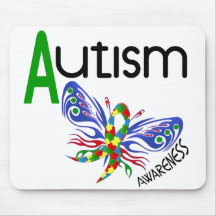 Papillon 3,1 d'AUTISME Tapis De Souris