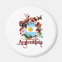 Papillon Argentine Aimants Pour Réfrigérateur