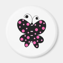Papillon avec le pois aimants