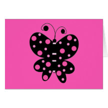 Papillon avec le pois cartes