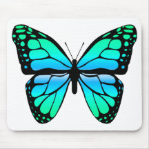 Papillon bleu Mousepad Tapis De Souris
