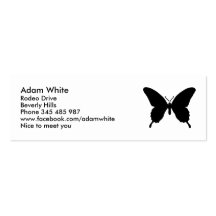 Papillon Carte De Visite