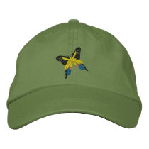 Papillon casquettes brodées