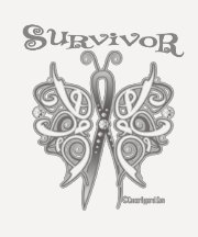 Papillon celtique de survivant - cancer de l'os t-shirt