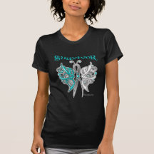 Papillon celtique de survivant - cancer du col de  t-shirt