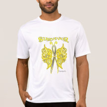 Papillon celtique de survivant - cancer du testicu t-shirt