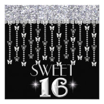 PAPILLON CHIC d'invitation du BONBON 16 à Bling