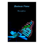 Papillon dans la lumière bleue - verticale modèles de cartes de visite