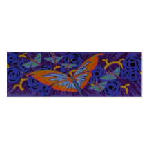 Papillon d'art déco - signet modèles de cartes de visite