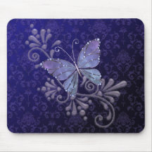 Papillon de bijou tapis de souris